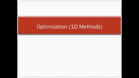 Thumbnail for entry Optimization-Part2