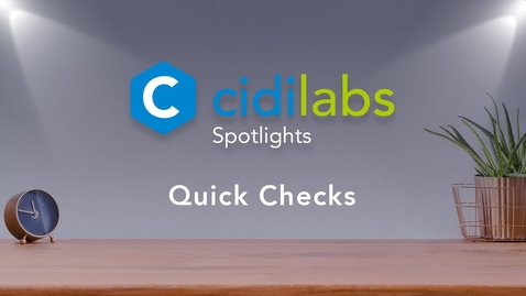 Thumbnail for Quick Checks