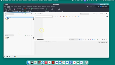 Thumbnail for MAXQDA: Add Transcript and Media Files