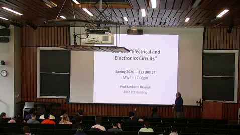 Thumbnail for ECE 205 Spring 2026 - Lecture 24