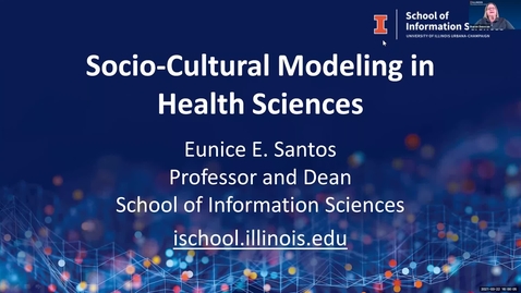 Thumbnail for 3.22.2021 - Eunice Santos, PhD, Professor and Dean, School of Information Sciences (iSchool), UIUC NUTR 500 Seminar - Frontiers in Nutritional Sciences
