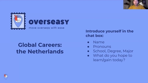 Thumbnail for entry Global Careers: the Netherlands_March 2021