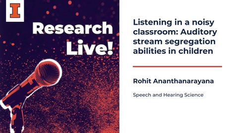 Thumbnail for Research Live! 2025: Rohit Ananthanarayana