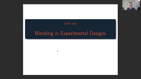 Thumbnail for STAT 425  Week 14 - Experimental Design - Part 2