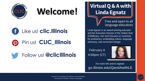Thumbnail for Virtual Q&amp;A with Linda Egnatz