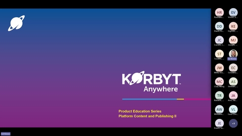 Thumbnail for Session 04 - Korbyt Signage Content and Publishing II Training - August 2024