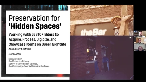 Thumbnail for Preservation for 'Hidden Spaces': Working with LGBTQ+ Elders to Acquire, Process, Digitize, and Showcase Items on Queer Nightlife
