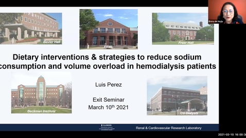 Thumbnail for 3.10.2021 - Luis Perez, Nutritional Sciences Doctoral Candidate - NUTR 500 Seminar - Frontiers in Nutritional Sciences