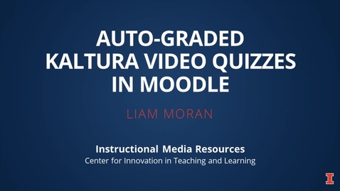 Thumbnail for entry Moodle Kaltura Video Quiz