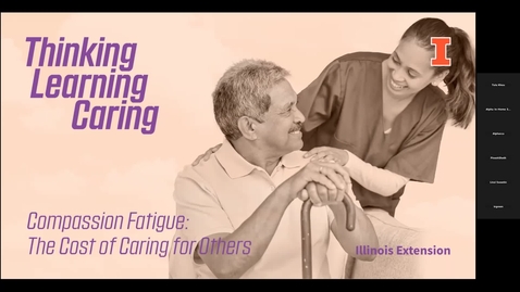 Thumbnail for TLC webinar series - Compassion Fatigue