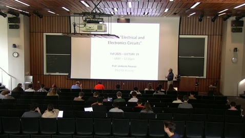 Thumbnail for ECE 205 Fall 2025 - Lecture 19
