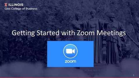 Thumbnail for entry Getting Started with Zoom Meetings