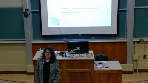 Thumbnail for Designing and Managing Orgs (BADM 312 C) Fall 2022