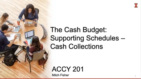 Thumbnail for Video MA 8_3_3_The Cash Budget_Cash Collections