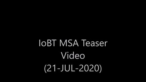 Thumbnail for IoBT MSA Testbed
