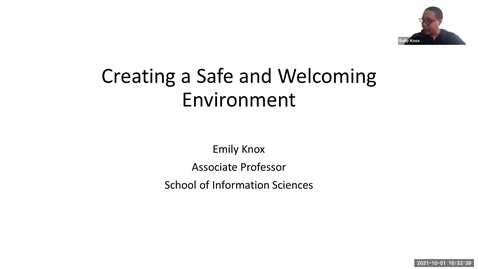 Thumbnail for Creating a Safe and Welcoming Environment