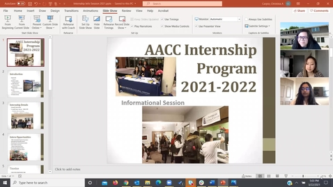 Thumbnail for AACC Internship Informational 2021-2022