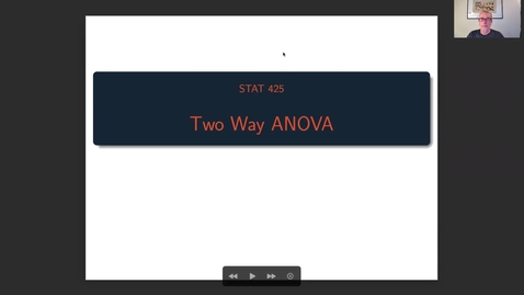 Thumbnail for STAT 425  Week 12 - Two-Way Anova Models - Part 1: Balanced Designs