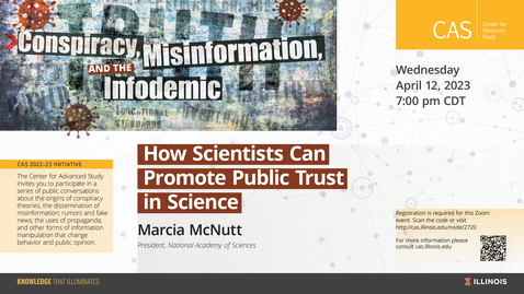 Thumbnail for entry Marcia McNutt, How Scientists Can Promote Public Trust in Science