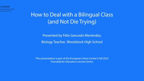 Thumbnail for How to Deal with a Bilingual Class (and Not Die Trying)