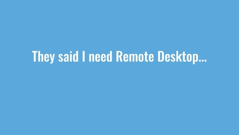 Thumbnail for How Remote Desktop Works