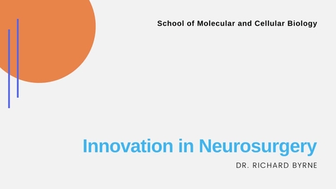 Thumbnail for entry Innovation in Neurosurgery