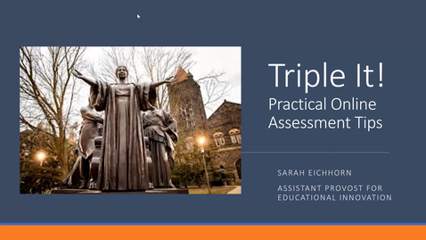 Thumbnail for entry OTA: Transitioning Assessments Online