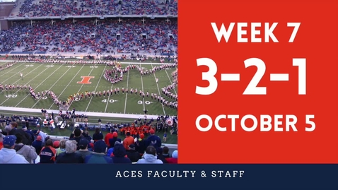 Thumbnail for ACES 3-2-1 Fall 2021 Faculty Staff Update Week 7