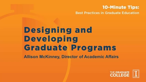 Thumbnail for 10-Minute Tips: Designing and Developing New Programs