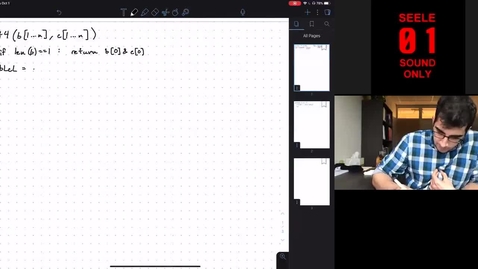 Thumbnail for entry ECE/CS 374 AL1/BL1 - Lecture 11 - Divide and conquer, quick select, karatsuba