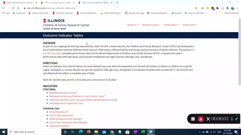 Thumbnail for CFRC DEV site data checking - November 17th (Copy)