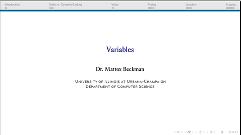 Thumbnail for Variables