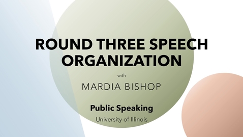 Thumbnail for Speech 3 Organization