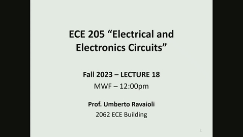 Thumbnail for entry ECE 205 Lecture 18 - Fall 2023