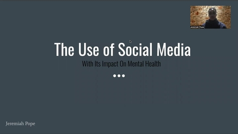 Thumbnail for entry The Use Of Social Media With Its Impact On Mental Health