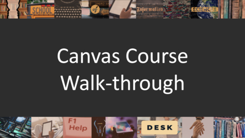 Thumbnail for Canvas Course Walk-through