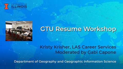 Thumbnail for GTU Resume Workshop