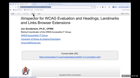 Thumbnail for AInspector for WCAG Evaluation and Headings, Landmarks and Links Browser Extensions