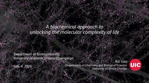 Thumbnail for BIOE 500 Spring 2026 - Dr. Rui Gao
