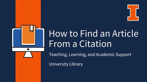Thumbnail for How to Find an Article From a Citation