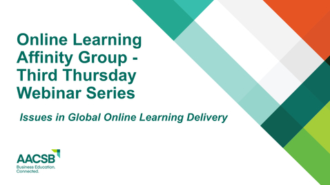 Thumbnail for entry Issues in Global Online Learning Delivery