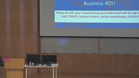 Thumbnail for Crafting  Your Purpose in Business (BUS 401) Fall 2024 10-02-2024