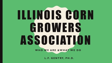 Thumbnail for entry CPSC 598 Fall 2018 - Laura Gentry - Illinois nutrient loss reduction strategy