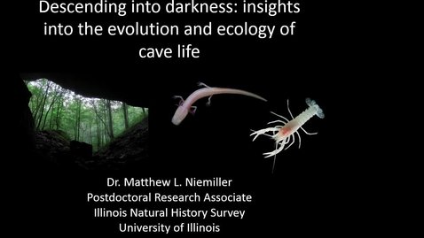 Thumbnail for NRES 2014 Fall Seminar Series 141107 - Dr. Matthew L Niemiller