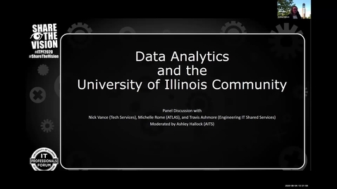 Thumbnail for 3A - Data Analytics and the University of Illinois Community - Ashley Hallock, Spring 2020 IT Pro Forum