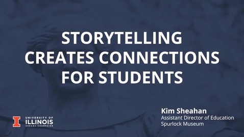 Thumbnail for entry Storytelling Creates Connections for Students