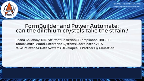 Thumbnail for FormBuilder and Power Automate: can the dilithium crystals take the strain?