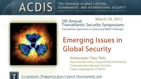 Thumbnail for Emerging Issues in Global Security