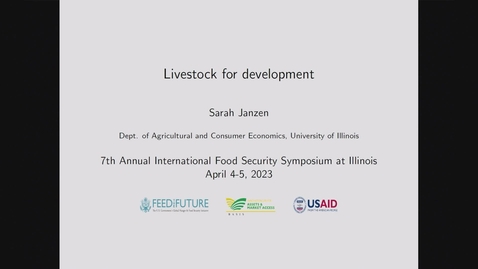 Thumbnail for Livestock and International Development (2023 International Food Security Symposium)