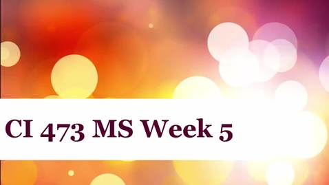 Thumbnail for CI 473 MS Week 5